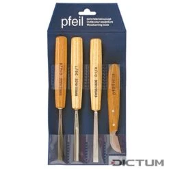 Jeu De Ciseaux De Sculpture Compact Pfeil, 4 Pièces