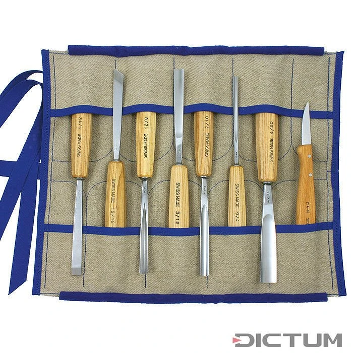 Jeu De Ciseaux De Sculpture Pfeil, Frêne, 8 Pièces 1 Jeu De Ciseaux De Sculpture Pfeil, Frêne, 8 Pièces