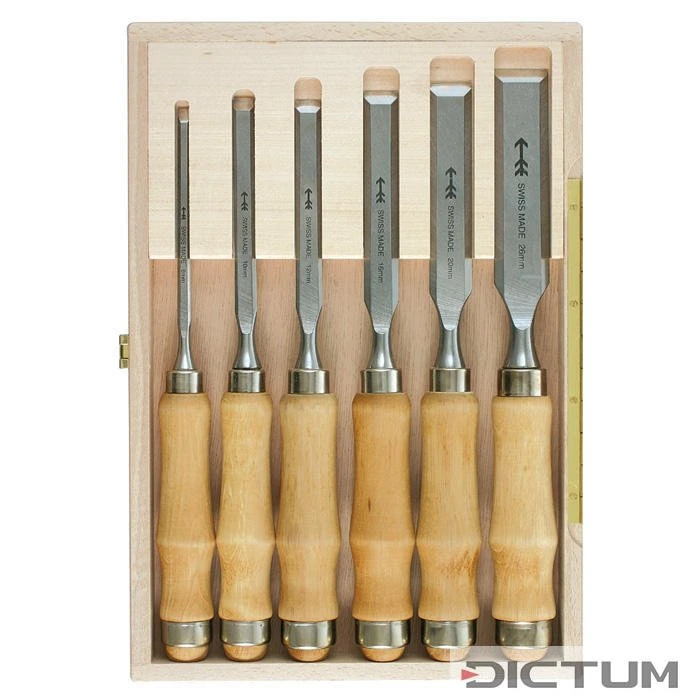 Ciseaux à Bois Pfeil, Jeu De 6 Pièces 1 Ciseaux à Bois Pfeil, Jeu De 6 Pièces