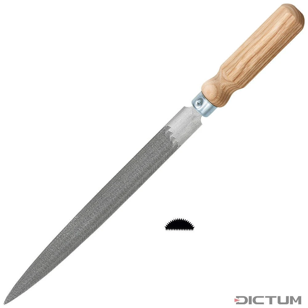 Lime Demi-ronde Glardon / Vallorbe, Piqué 0, Poignée En Frêne 1 Lime Demi-ronde Glardon / Vallorbe, Piqué 0, Poignée En Frêne