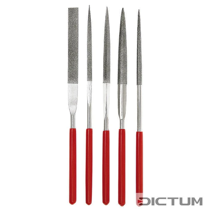 Limes-aiguilles Diamant, Polycristallines, Jeu De 5 Pièces