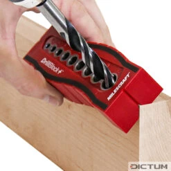 Gabarit De Perçage Milescraft »DrillBlockPLUS«, Métrique -Pas Cher Dictum Magasin 714610 03 A WE 8 Milescraft Bohrlehre DrillBlockPLUS metrisch WZ jpg