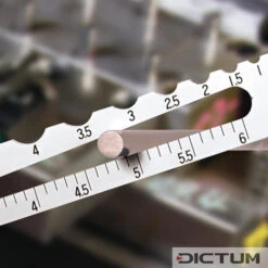 Calibre De Contrôle De Diamètre Et De Rayon Shinwa, Rayons De 0,5 à 7 Mm -Pas Cher Dictum Magasin 717541M 02 A WE 8 Shinwa Durchmesser Radius Pr flehre WZ jpg