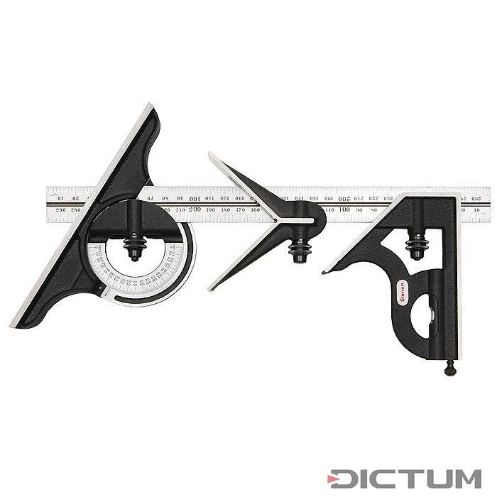 Équerre Combinée Starrett, 4 Parties, Version Standard