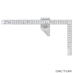 Petite équerre De Charpentier Shinwa, Standard, Incl. Stoppeur En Métal