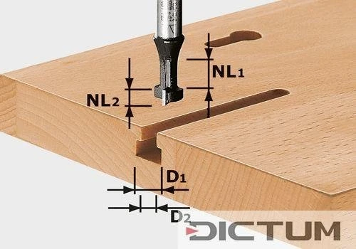 Festool Fraise à Rainurer En T HW S8 D10,5/NL13 1 Festool Fraise à Rainurer En T HW S8 D10,5/NL13